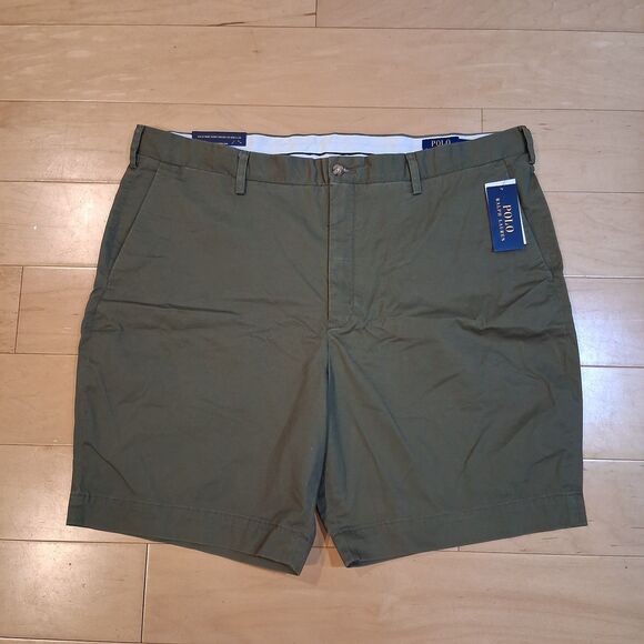NWT Polo Ralph Lauren Mens Shorts Classic Fit 42"x9 Military Green Chino Stretch - Picture 1 of 8